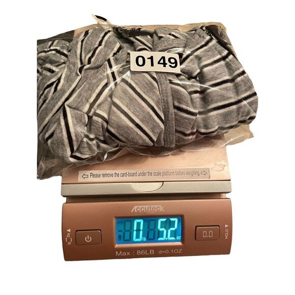 Calvin Klein Women’s Asymmetrical Stripped Shirt With Zipper Back Size Medium - Picture 14 of 14